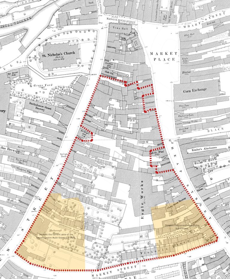 1880s Historic Map - application site outlined in red