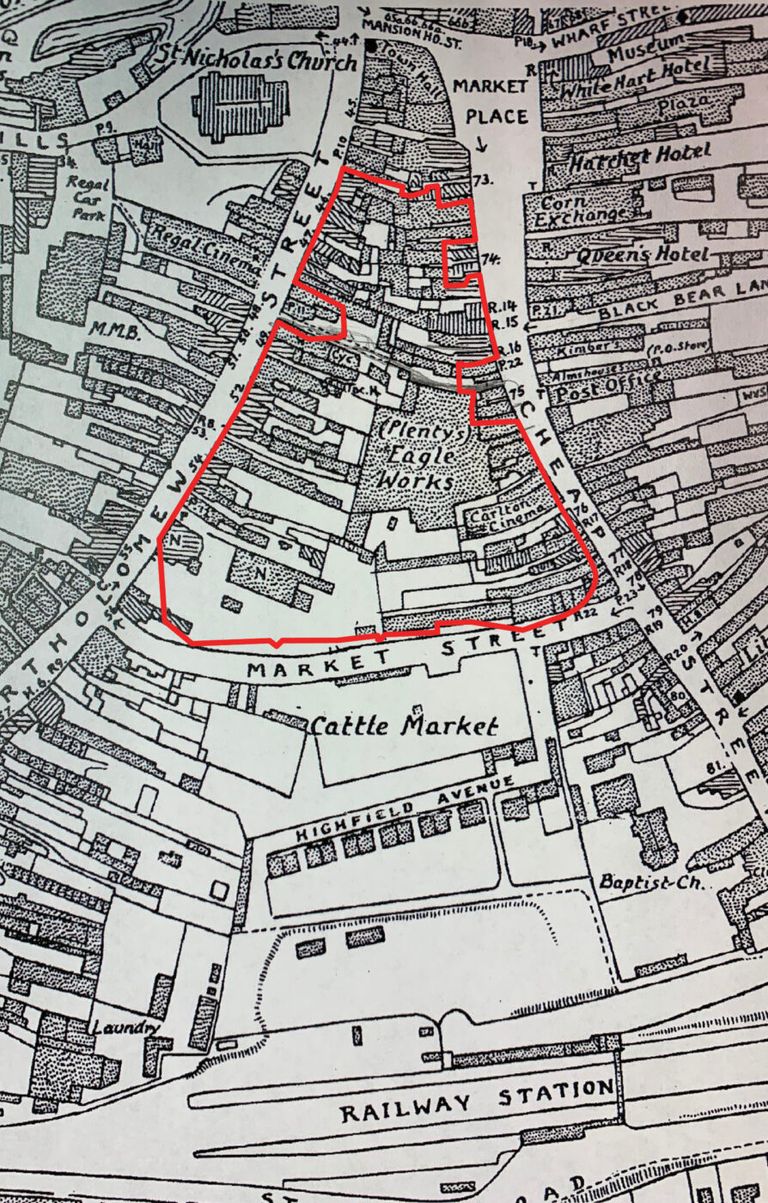 Historical site map