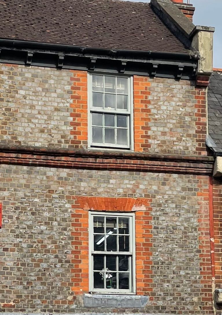 Georgian sliding sash window